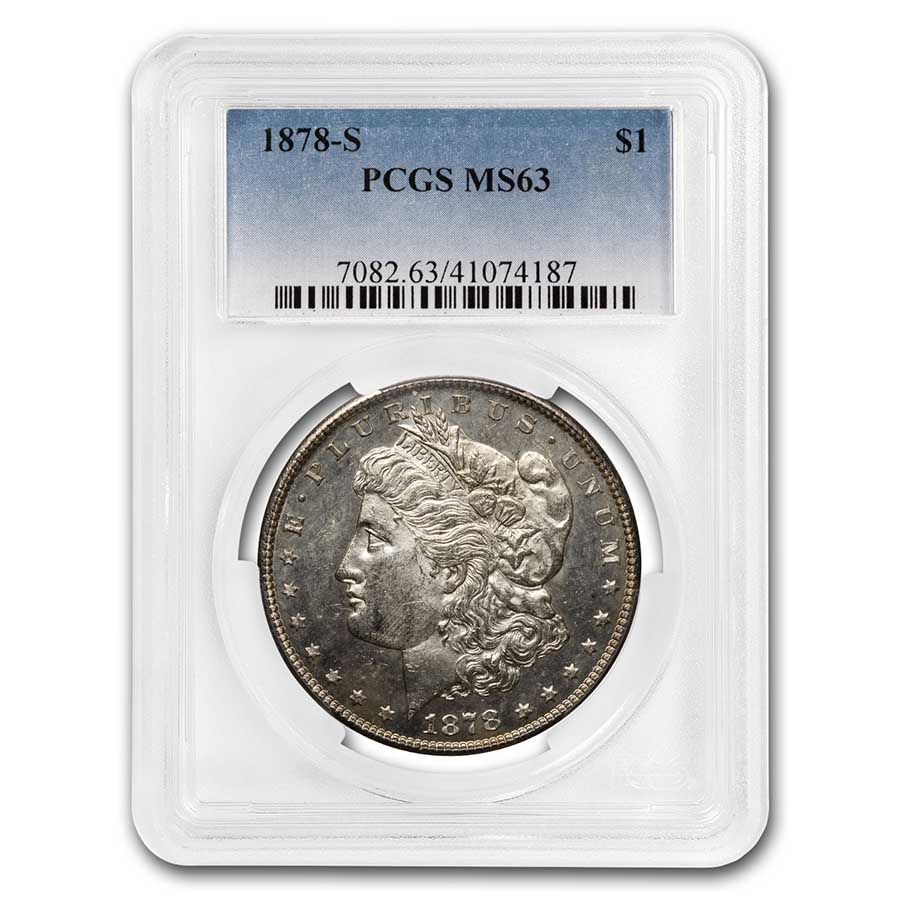 Buy 1878-S Morgan Dollar MS-63 PCGS | APMEX