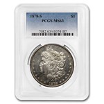 1878-S Morgan Dollar MS-63 PCGS