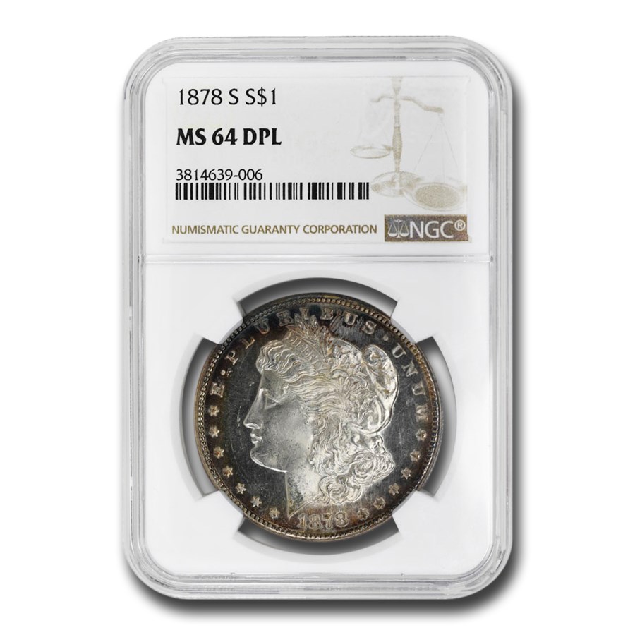 1878-S Morgan Dollar MS-64 DPL NGC