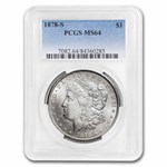 1878-S Morgan Dollar MS-64 PCGS