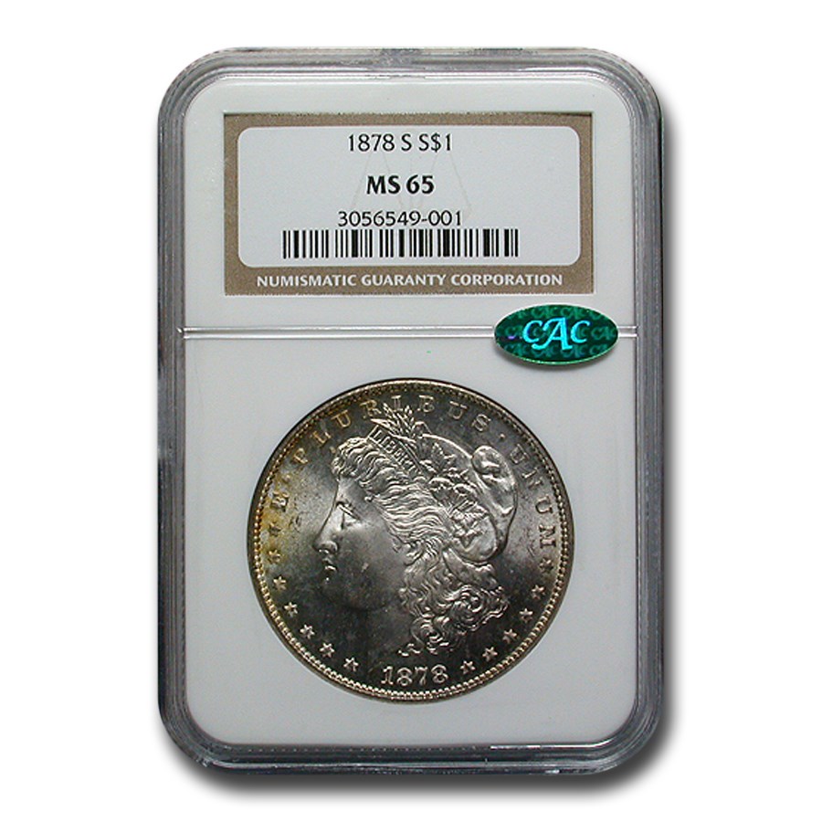 1878-S Morgan Dollar MS-65 NGC CAC