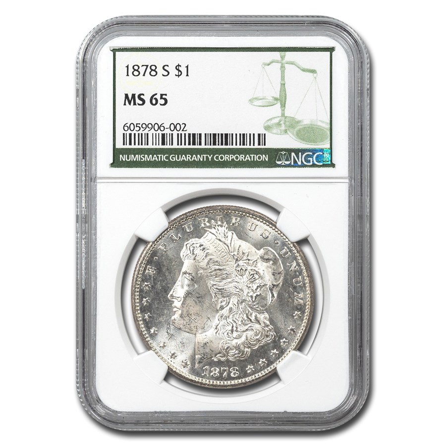 1878-S Morgan Dollar MS-65 NGC (Green Label)