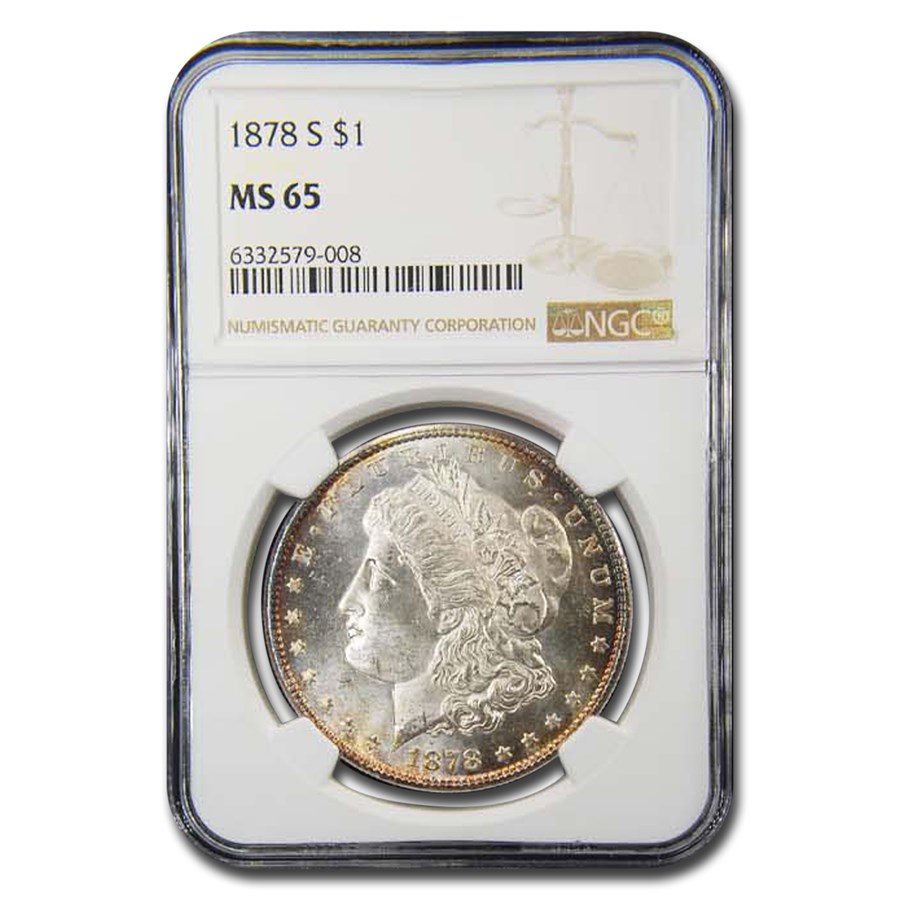 Buy 1878-S Morgan Dollar MS-65 NGC (Toned) | APMEX