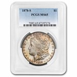 1878-S Morgan Dollar MS-65 PCGS (Nice Reverse Toning)