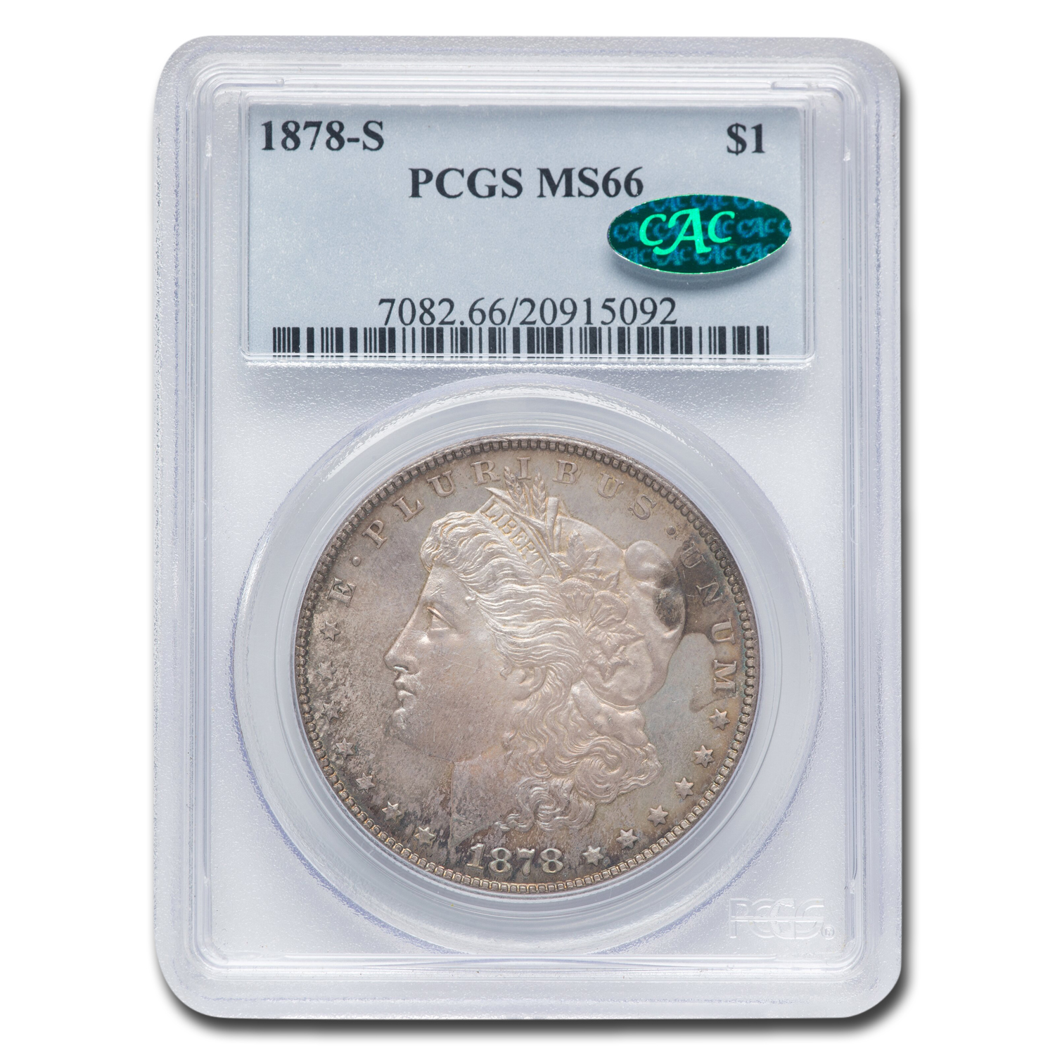 Buy 1878-S Morgan Dollar MS-66 PCGS CAC | APMEX