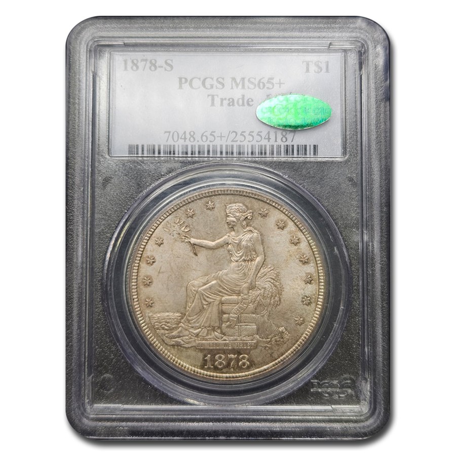 1878-S Trade Dollar MS-65+ PCGS CAC