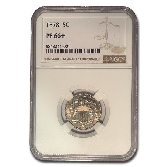 Buy 1878 Shield Nickel PF-66+ NGC | APMEX