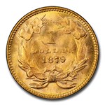 1879 $1 Indian Head Gold MS-67 PCGS