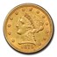 1879 $2.50 Liberty Gold Quarter Eagle AU-55 PCGS