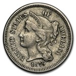 1879 3 Cent Nickel XF