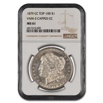 1879-CC Morgan Dollar MS-61 NGC (Capped CC, VAM 3 Top 100)