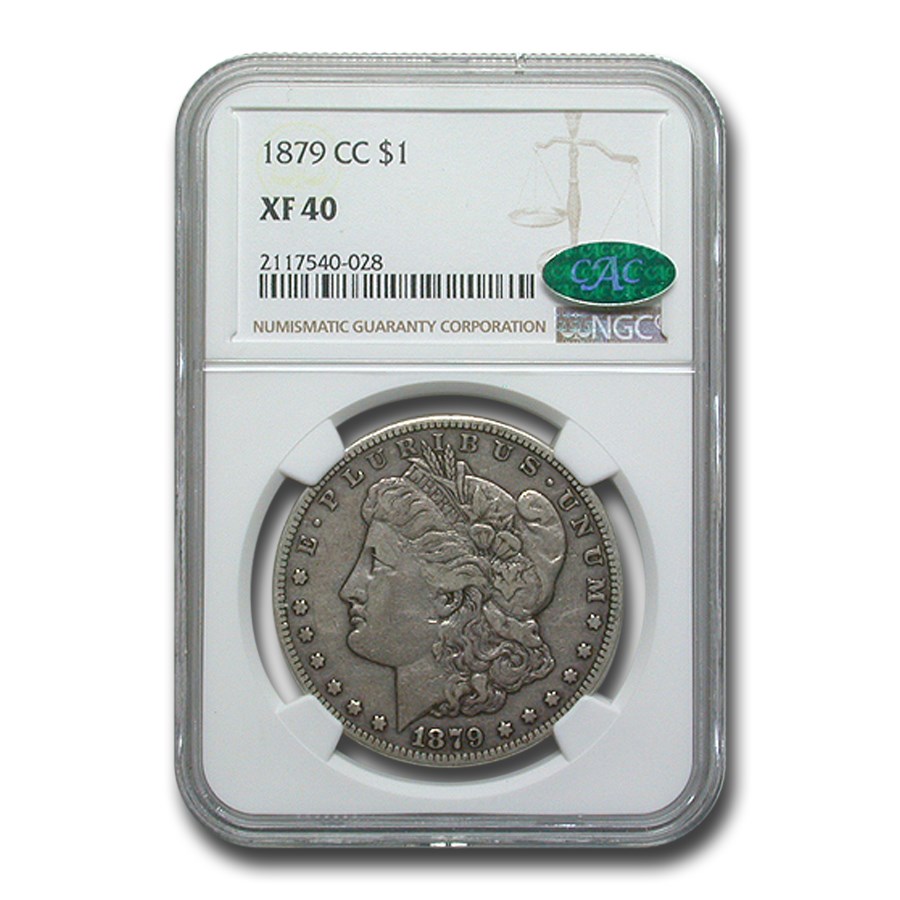 Buy 1879-CC Morgan Dollar XF-40 NGC CAC | APMEX