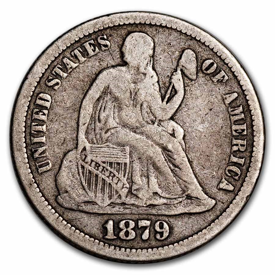 Buy 1879 Liberty Seated Dime Fine | APMEX