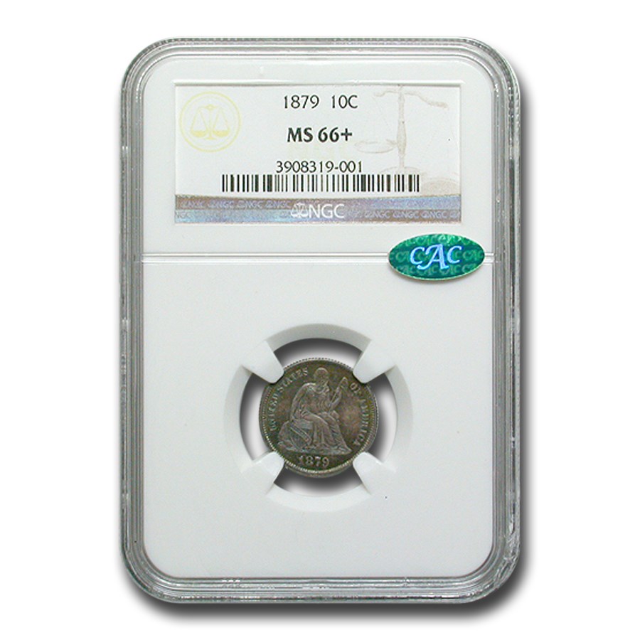 1879 Liberty Seated Dime MS-66+ NGC CAC