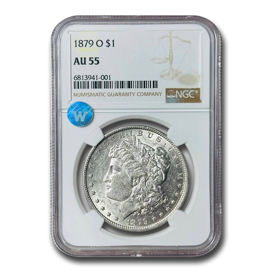 1879-O Morgan Dollar AU-55 NGC