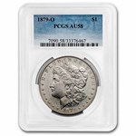 1879-O Morgan Dollar AU-58 PCGS