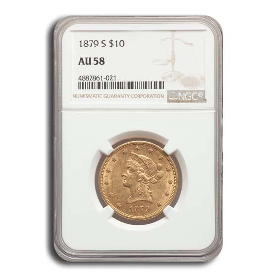 Buy 1879-S $10 Liberty Gold Eagle AU-58 NGC | APMEX