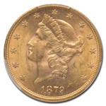 1879-S $20 Liberty Gold Double Eagle MS-62 PCGS