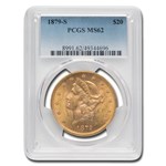 1879-S $20 Liberty Gold Double Eagle MS-62 PCGS