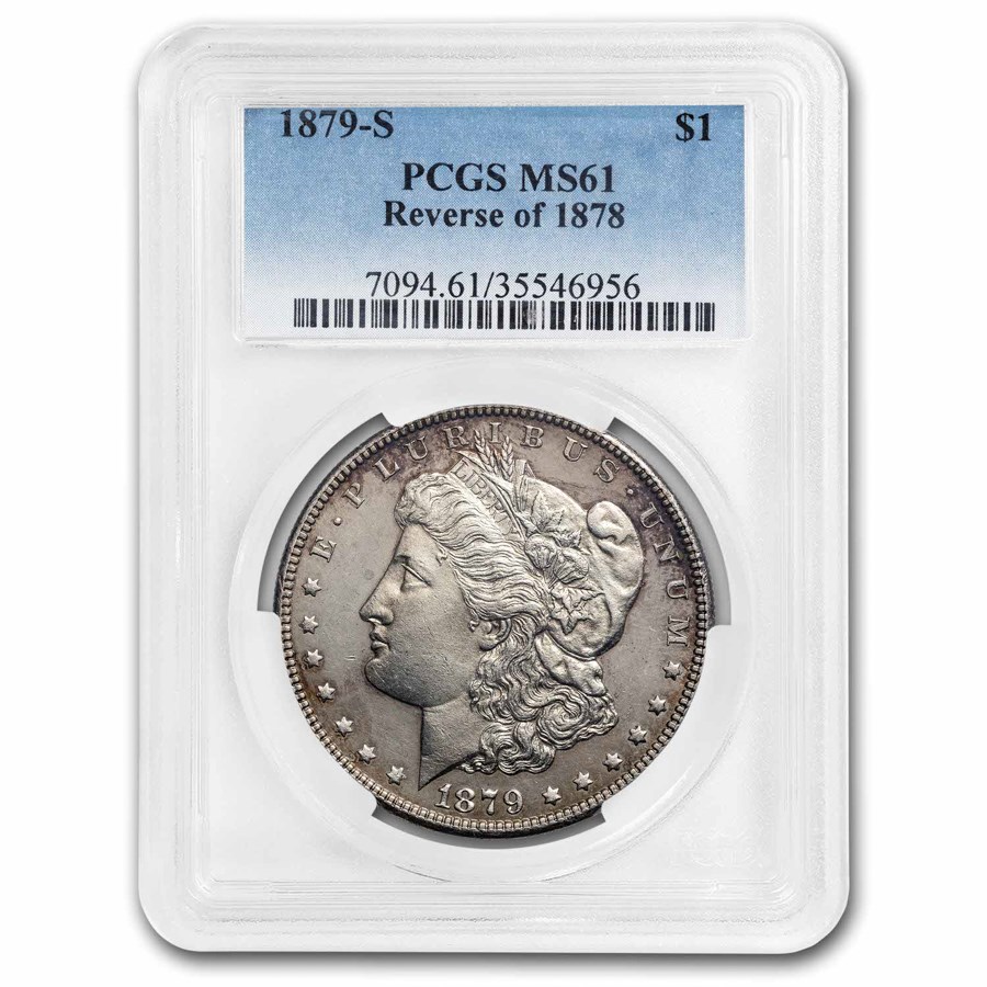 1879-S Morgan Dollar MS-61 PCGS (Reverse of 78)