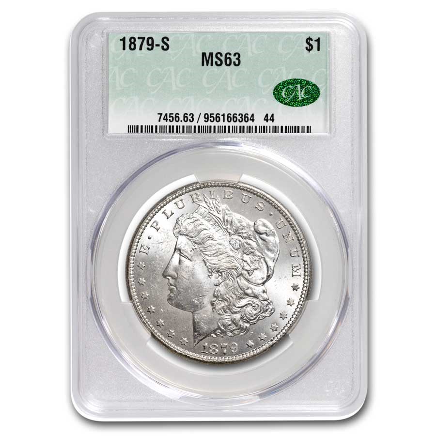 1879-S Morgan Dollar MS-63 CACG