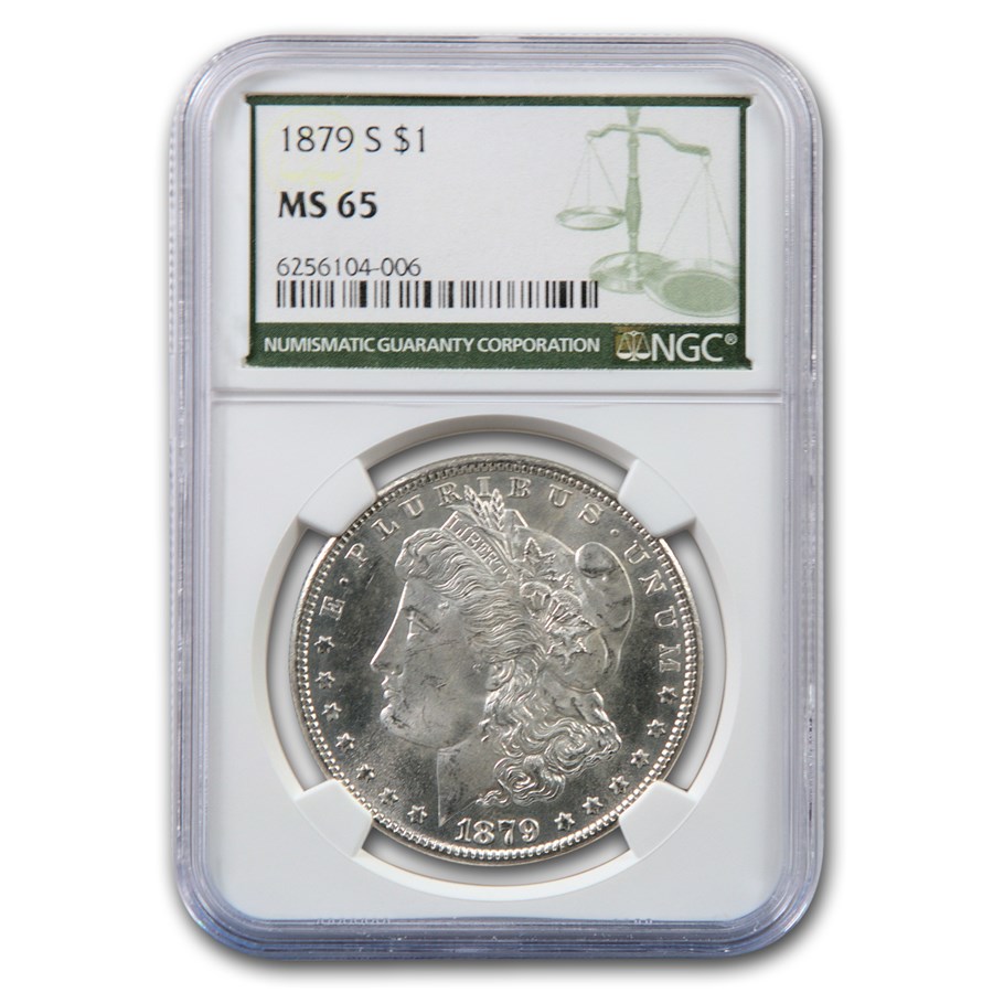 1879-S Morgan Dollar MS-65 NGC (Green Label)