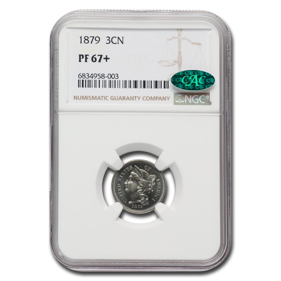 1879 Three Cent Nickel PF-67+ NGC CAC