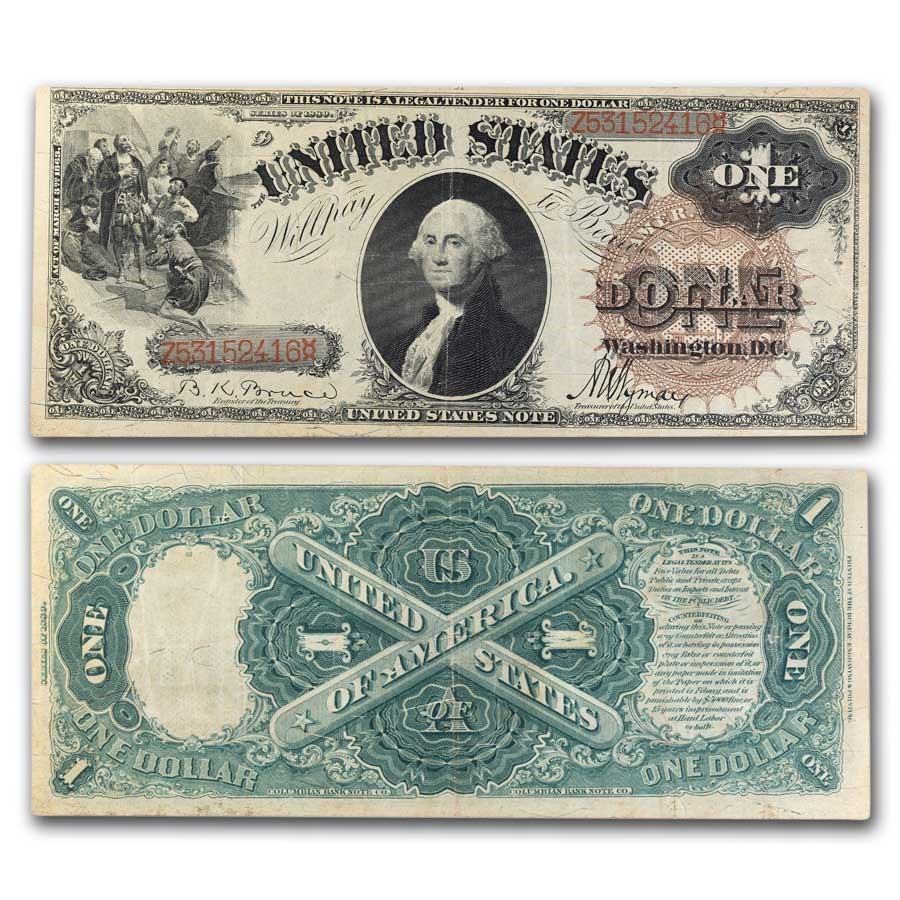 1880 $1.00 Legal Tender George Washington VF+ (Fr#30)