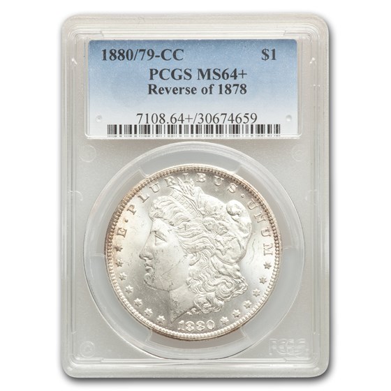 Buy 1880/79-CC Morgan Dollar MS-64+ PCGS (Reverse of 1878) | APMEX