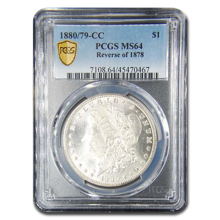 Buy 1880/79-CC Morgan Dollar Rev of 78 MS-64 PCGS | APMEX