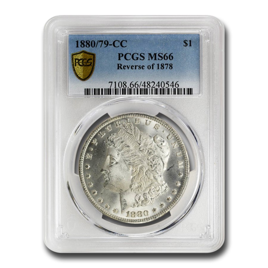 Buy 1880/79-CC Morgan Dollar Rev of 78 MS-66 PCGS | APMEX