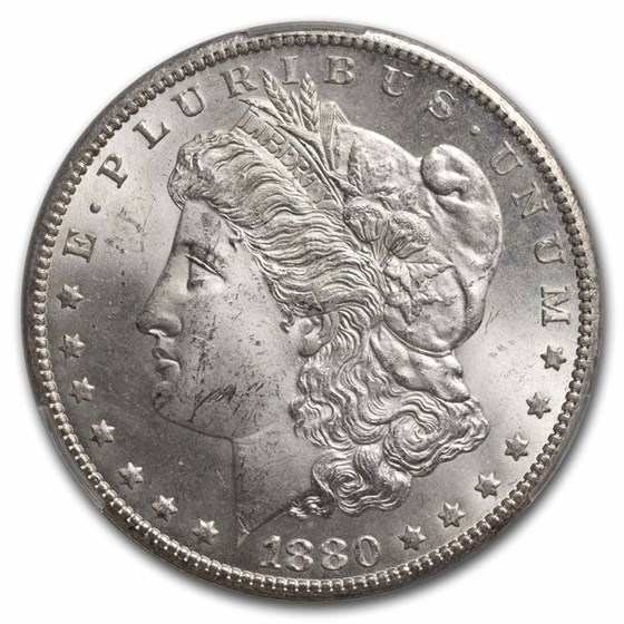 1880-CC Morgan Dollar MS-63 CACG