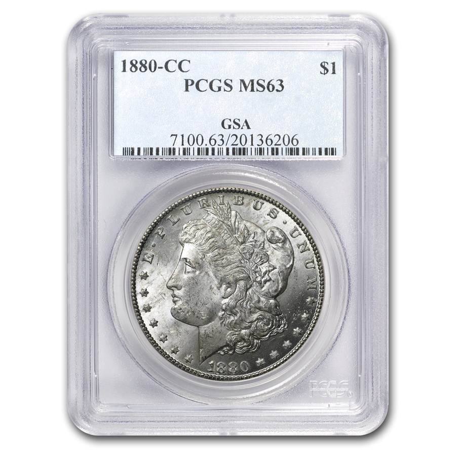 Buy 1880-CC Morgan Dollar MS-63 PCGS (GSA) | APMEX