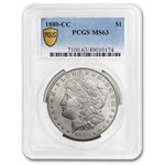 1880-CC Morgan Dollar MS-63 PCGS