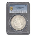 1880-CC Morgan Dollar MS-64 PCGS (8/7 High 7)