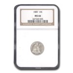 1880 Liberty Seated Dime MS-66 NGC