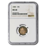 1880 Liberty Seated Dime MS-68 NGC