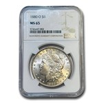 1880-O Morgan Dollar MS-65 NGC