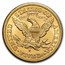 1880-S $5 Liberty Gold Half Eagle AU