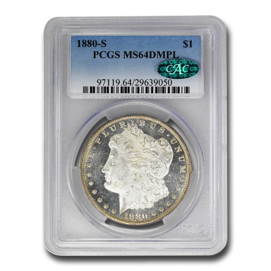 Buy 1880-S Morgan Dollar DMPL MS-64 PCGS CAC | APMEX