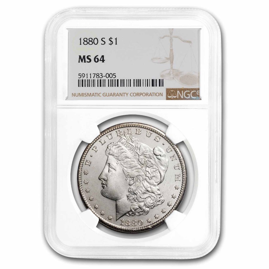 1880-S Morgan Dollar MS-64 NGC