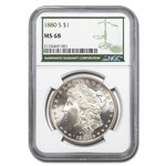 1880-S Morgan Dollar MS-68 NGC (Green Label)