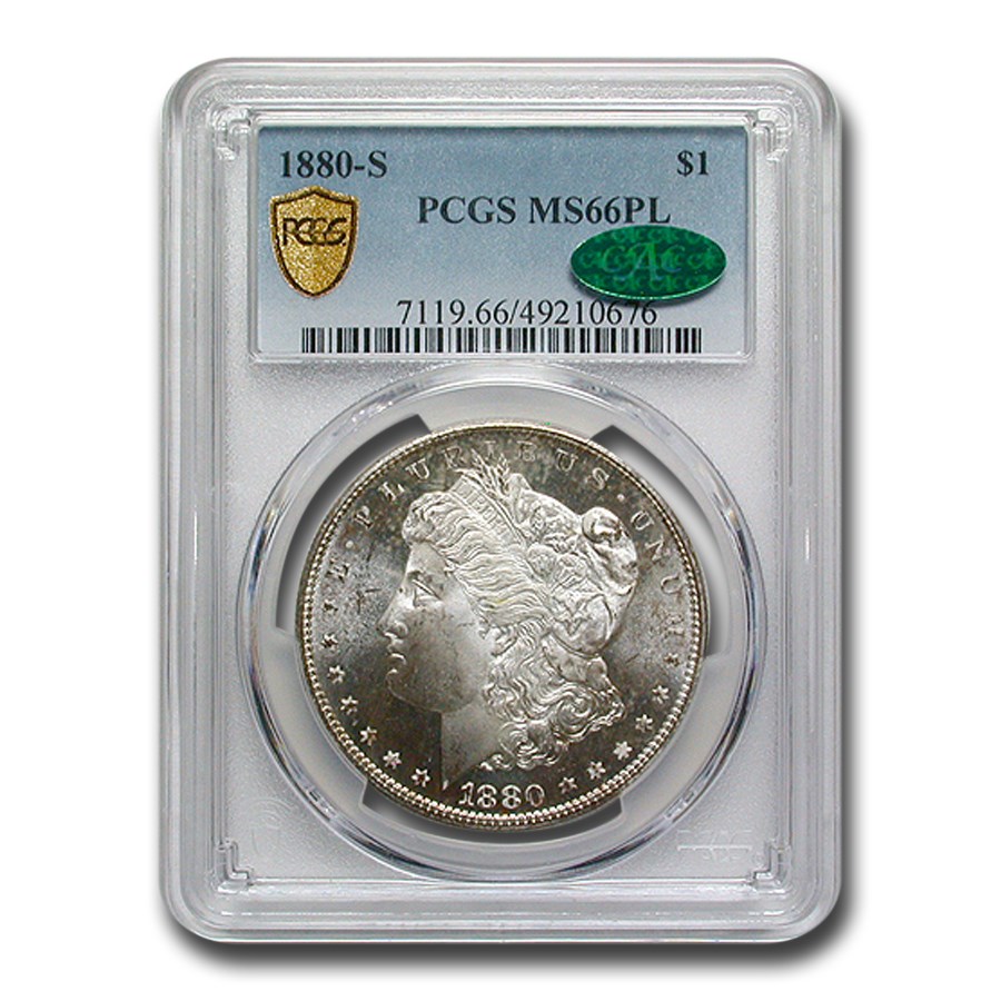 1880-S Morgan Dollar PL MS-66 PCGS CAC