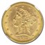 1881/1881 $5 Liberty Gold Half Eagle MS-63 NGC (RPD VP-001)