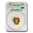 1881 $2.50 Liberty Gold Quarter Eagle PR-65+ DCAM CACG