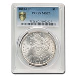 1881-CC Morgan Dollar MS-62 PCGS