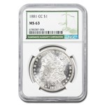 1881-CC Morgan Dollar MS-63 NGC (Green Label)