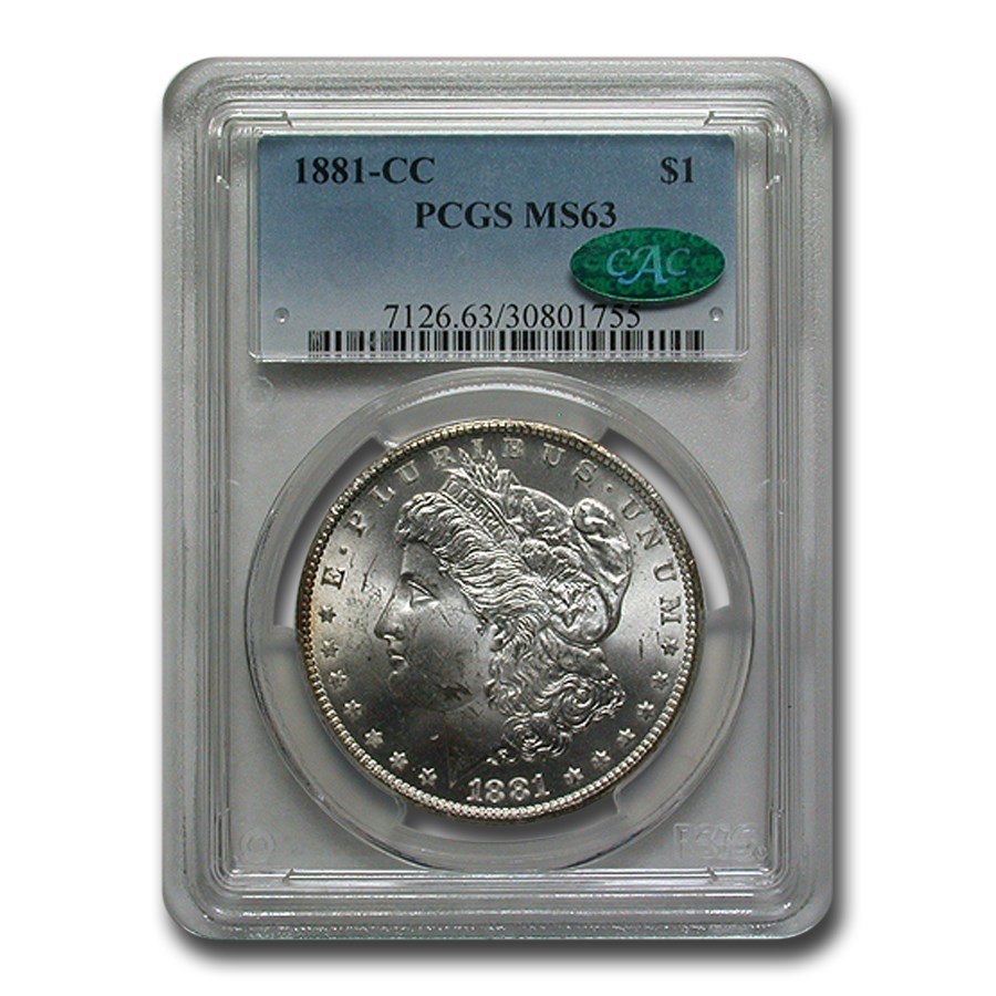 Buy 1881-CC Morgan Dollar MS-63 PCGS CAC | APMEX