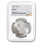 1881-CC Morgan Dollar MS-64 NGC