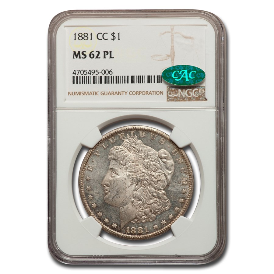 Buy 1881-CC Morgan Dollar PL MS-62 NGC CAC | APMEX